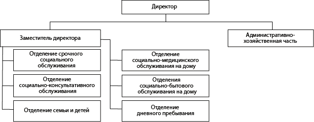 Структура ГБУ &laquo;Комплексный центр социального обслуживания населения Тонкинского района&raquo;
